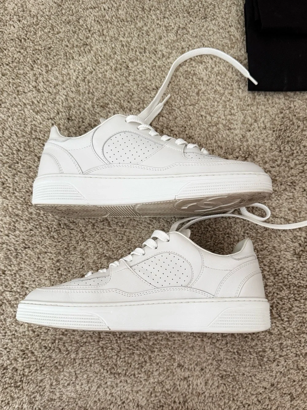 Chanel Leather CC Sport Runner Sneakers 23A Collection White Size 38.5
